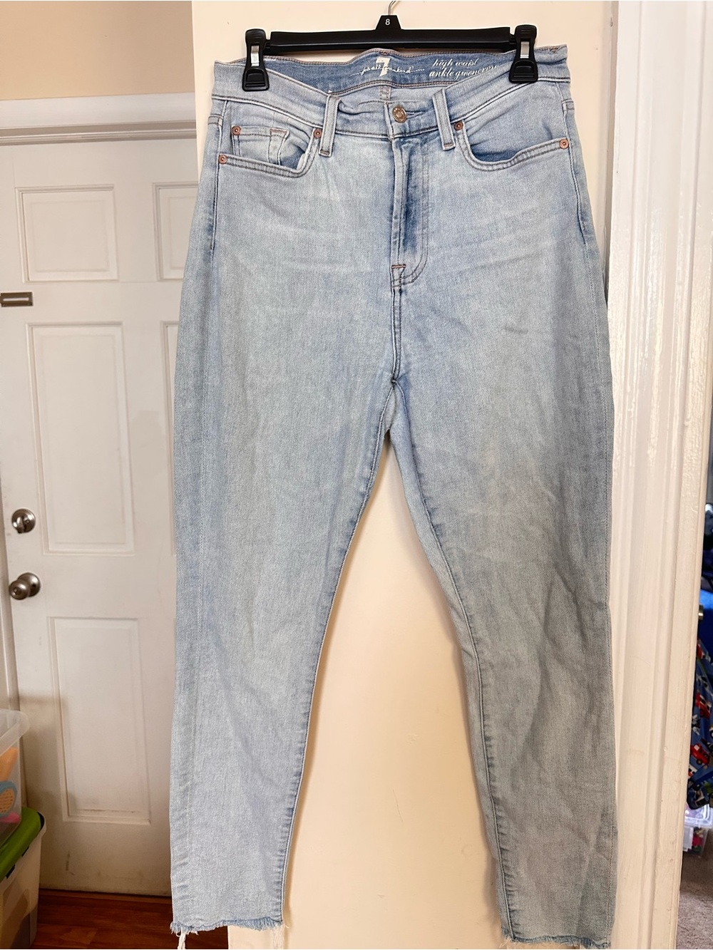 7 For All Mankind Light Wash Denim Jeans